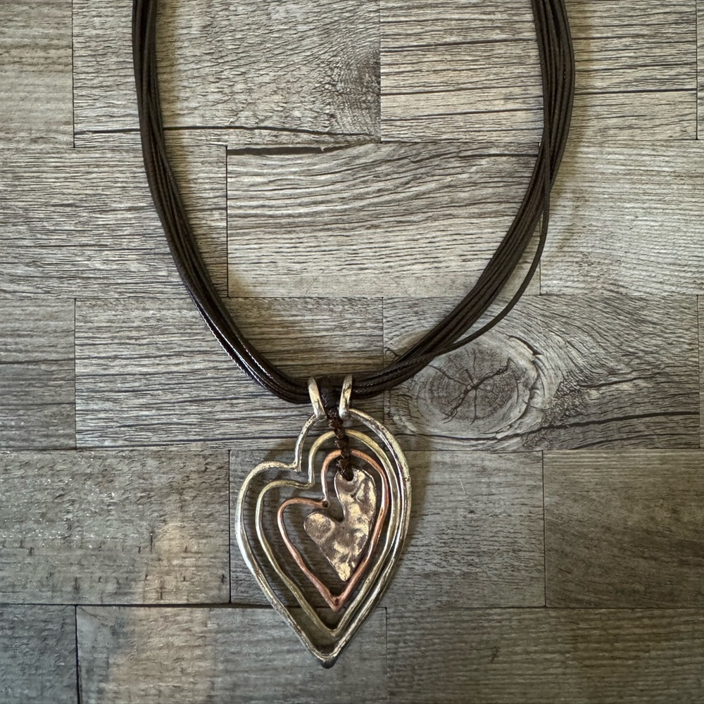 Silver Heart Pendant Necklace